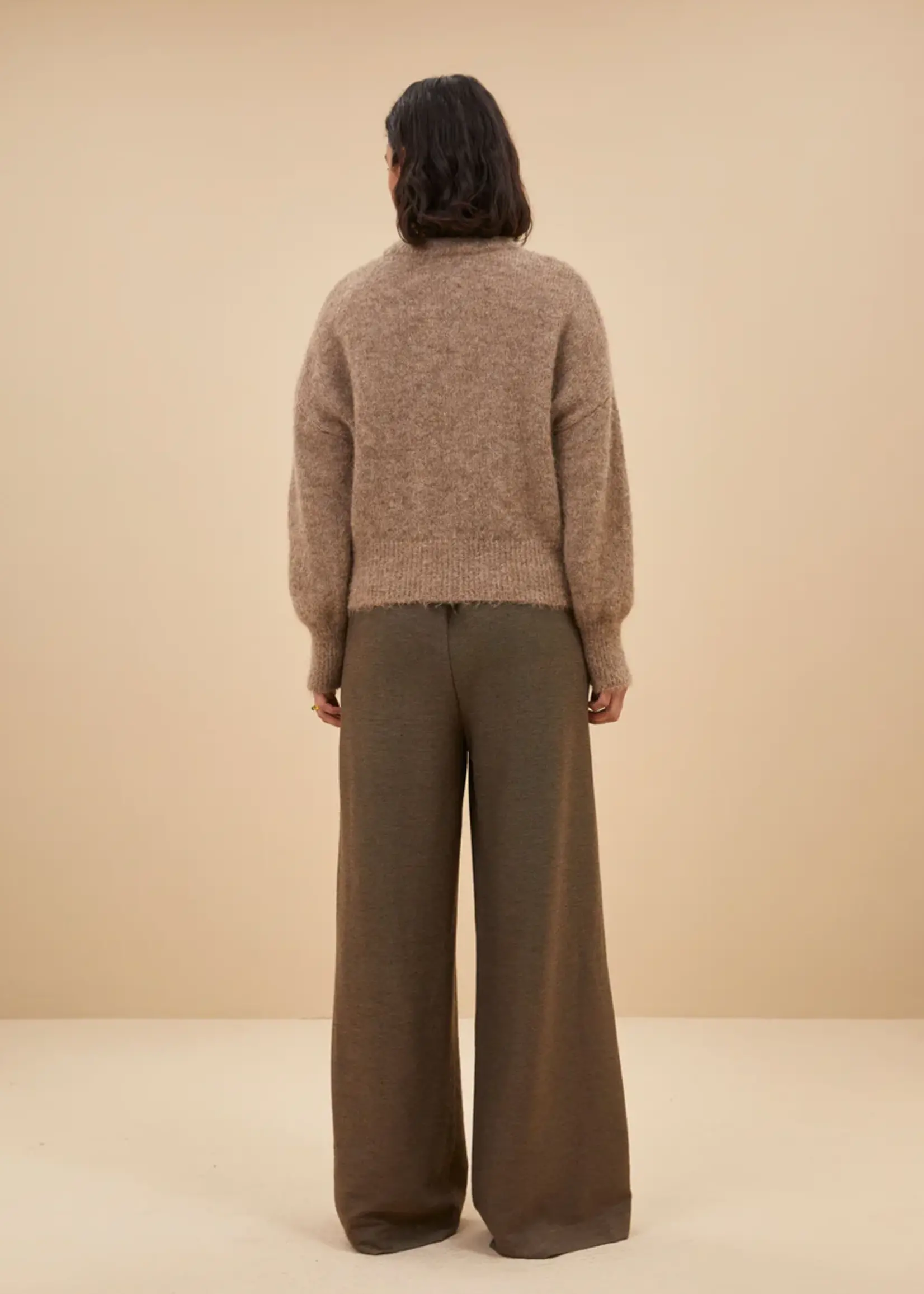 By Bar Broek Tweed Latte