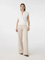 Knitted Essentials Broek Creme
