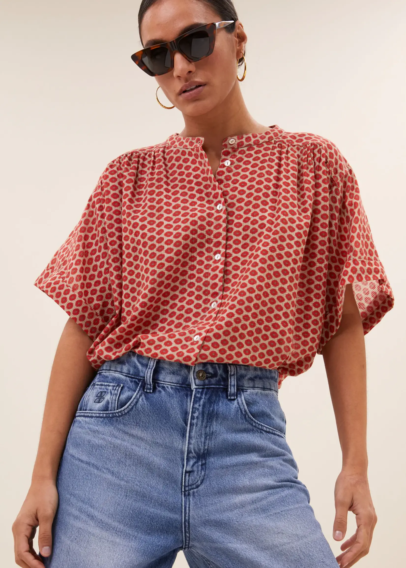 By Bar Blouse Dot