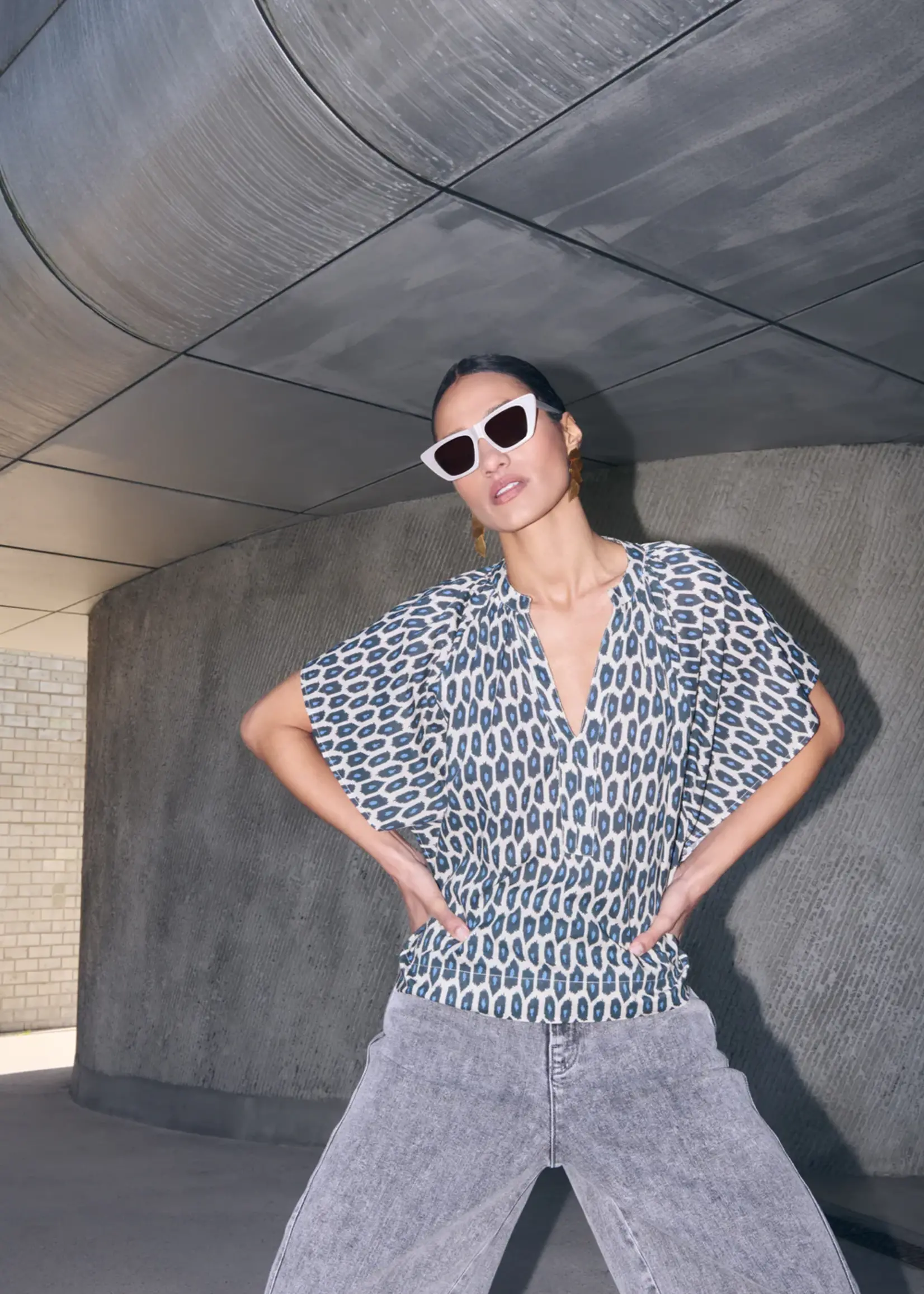 By Bar Blouse Paris Cheetah