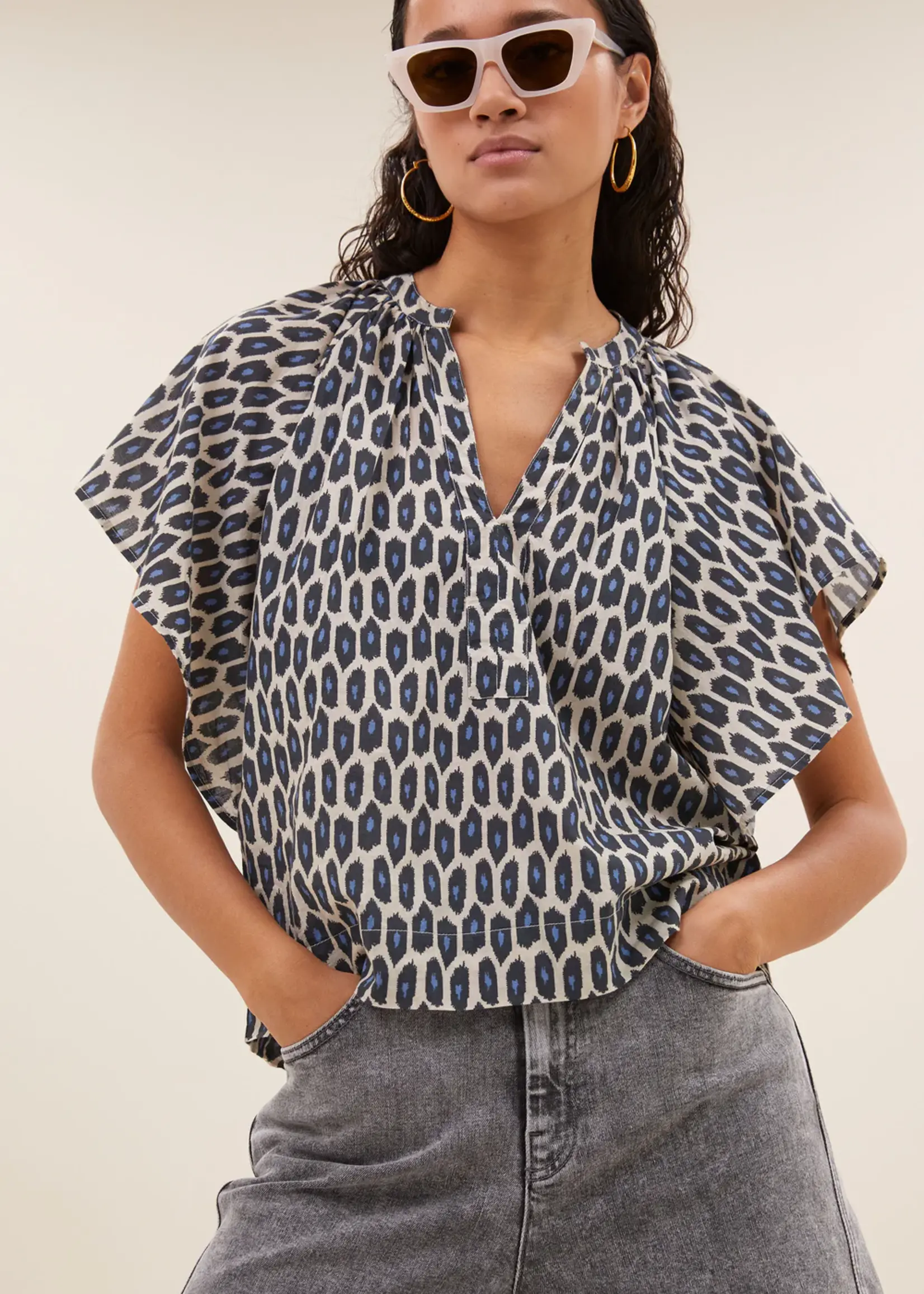 By Bar Blouse Paris Cheetah