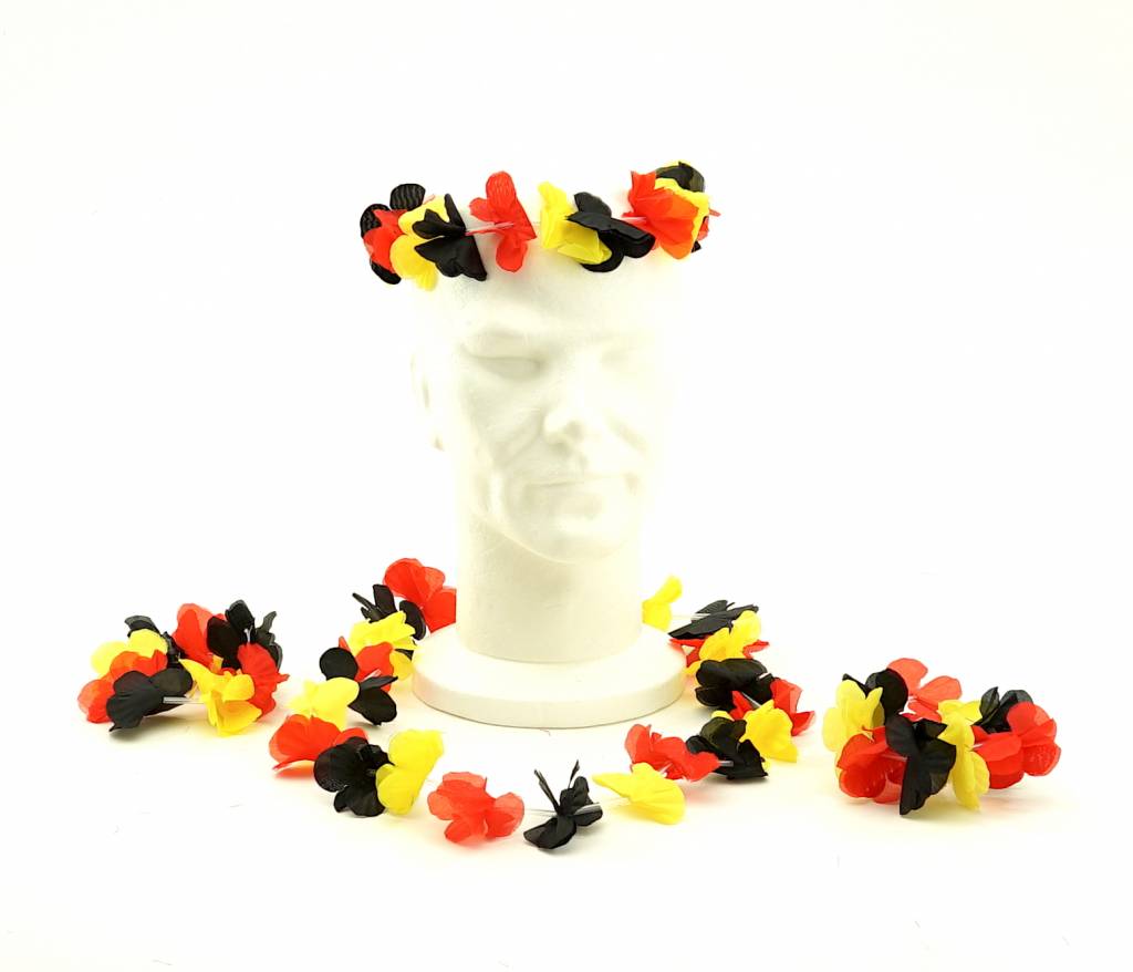 Hawaii Flower set Belgium 3-pieces Head - Neck - Wrist