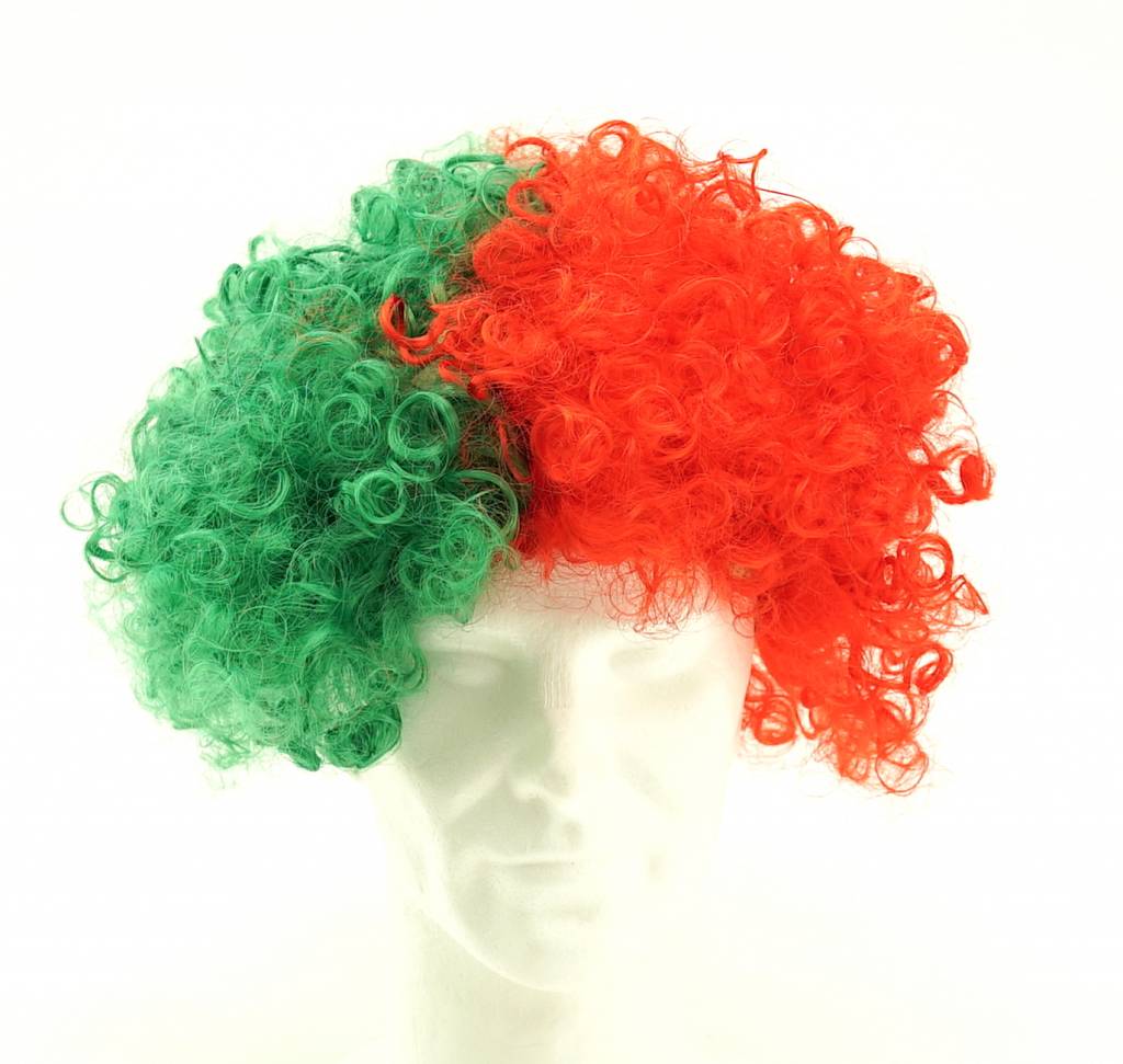 Wig green-red