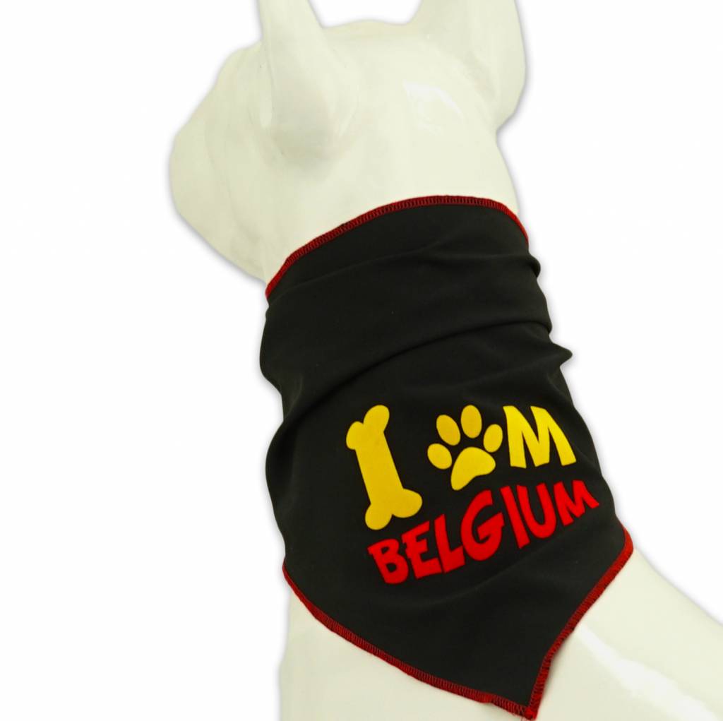 Dog scarf black Belgium