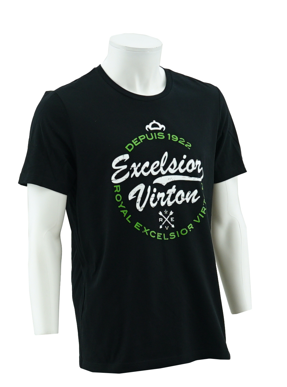 T-shirt zwart logo Virton