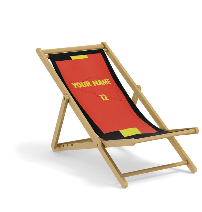 Beach chair Belgium flag