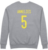 Topfanz Sweater grijs ZWART GEEL ROOD