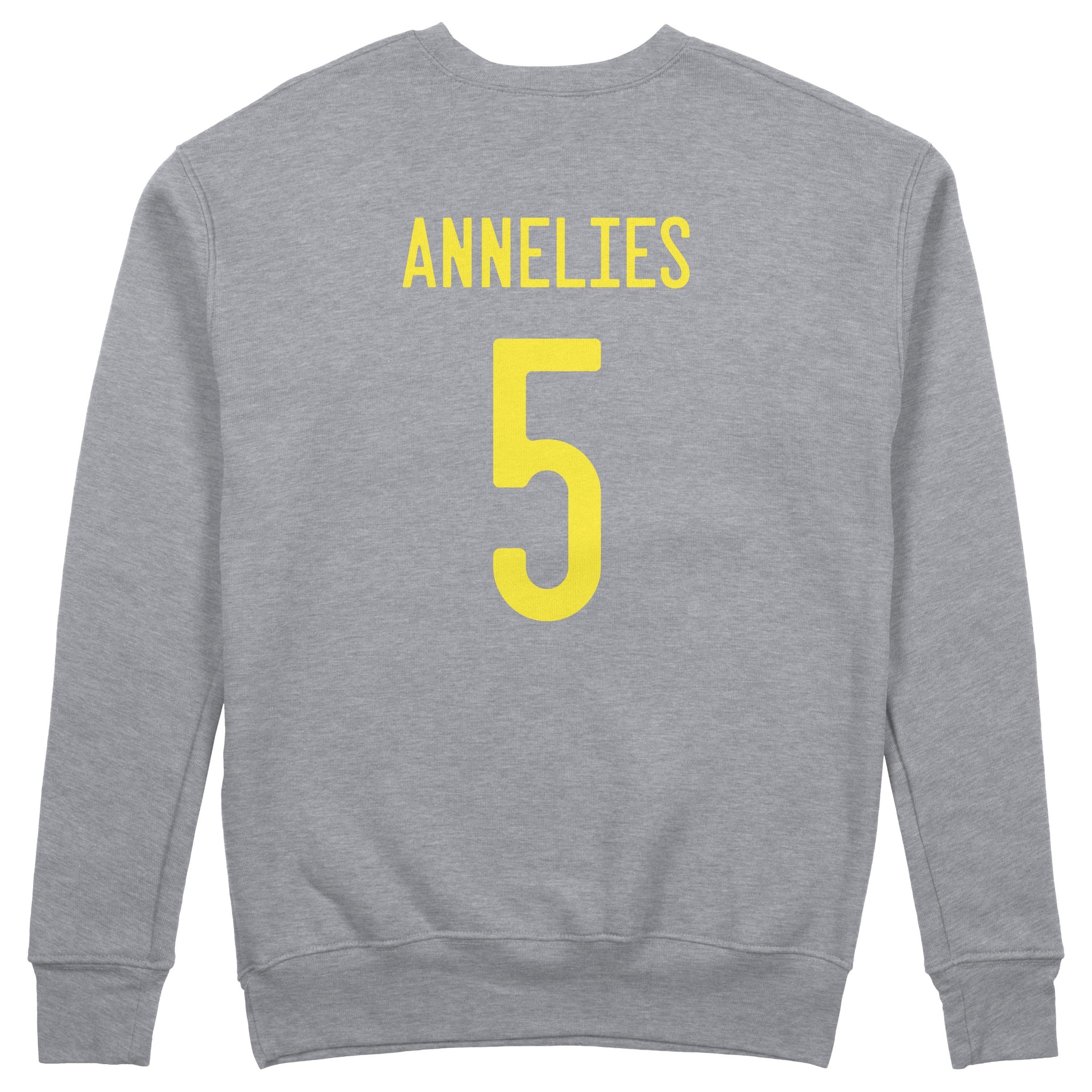 Topfanz Sweater grey ZWART GEEL ROOD