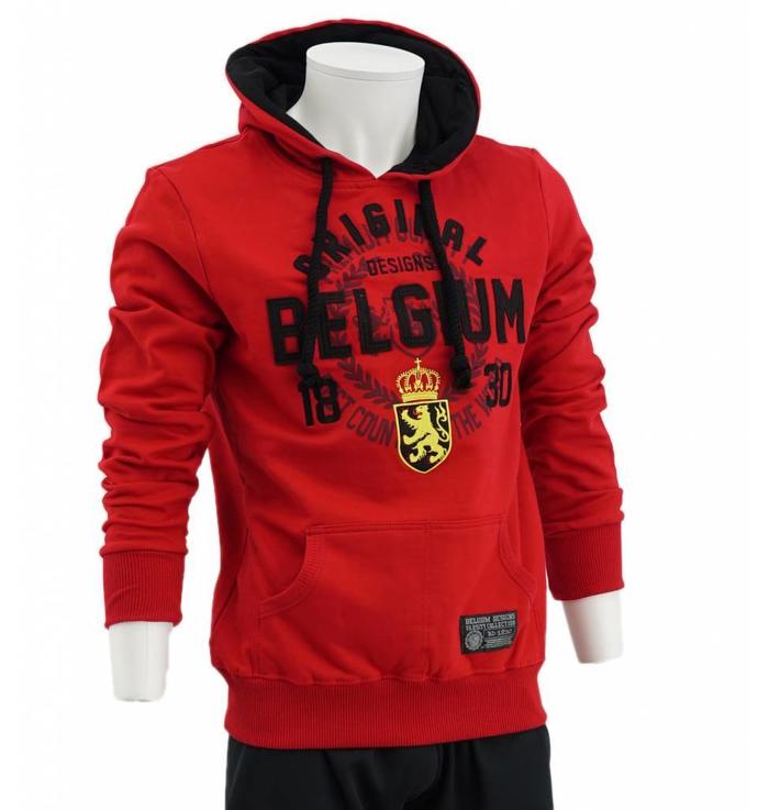 Hoodie rouge Belgium