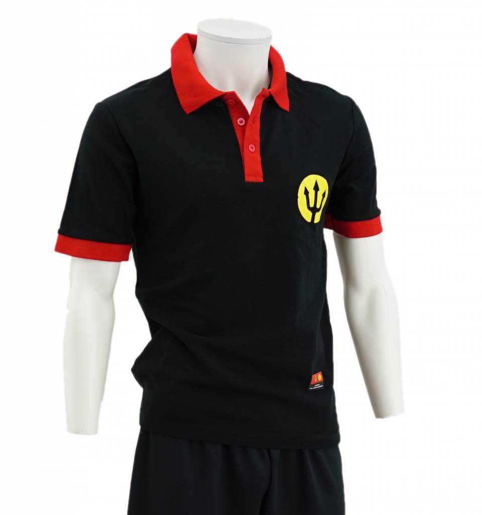 Polo noir Diables Rouges