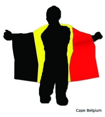 Cape drapeau Belgique