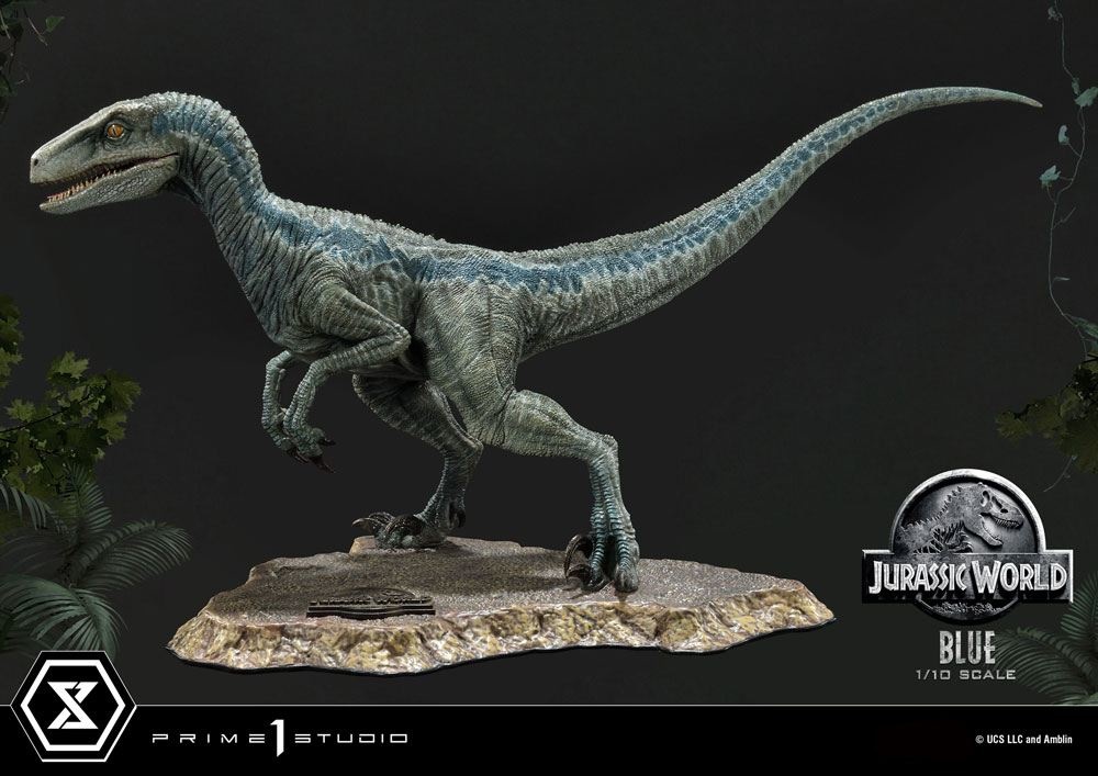 Jurassic World Fallen Kingdom Prime Collectibles Statue 1 10 Blue Open Mouth Version 17 Cm Sankta Collectibles