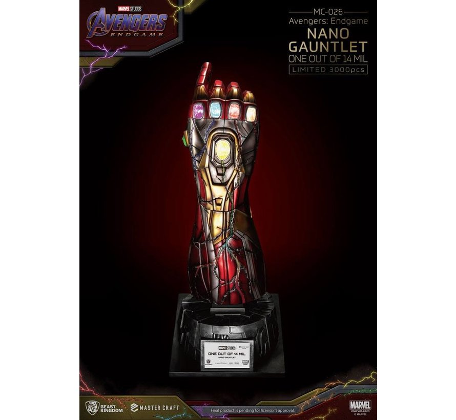 Avengers Endgame Master Craft Statue Nano Gauntlet 1/14000605 47 