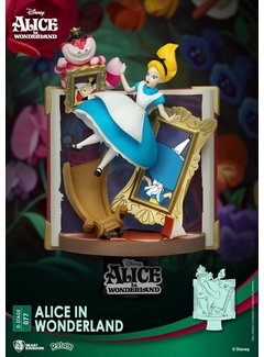Beast Kingdom Disney Story Book Series D-Stage PVC Diorama Alice in Wonderland New Version 15 cm