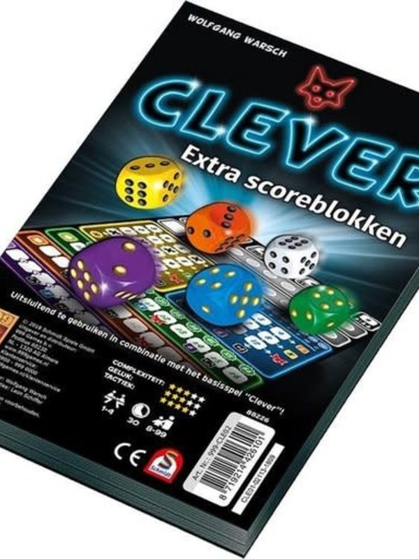 999 Games Dobbelspel Clever Scoreblok