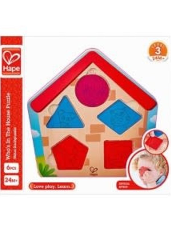 Hape Houten Puzzel Who's in the House