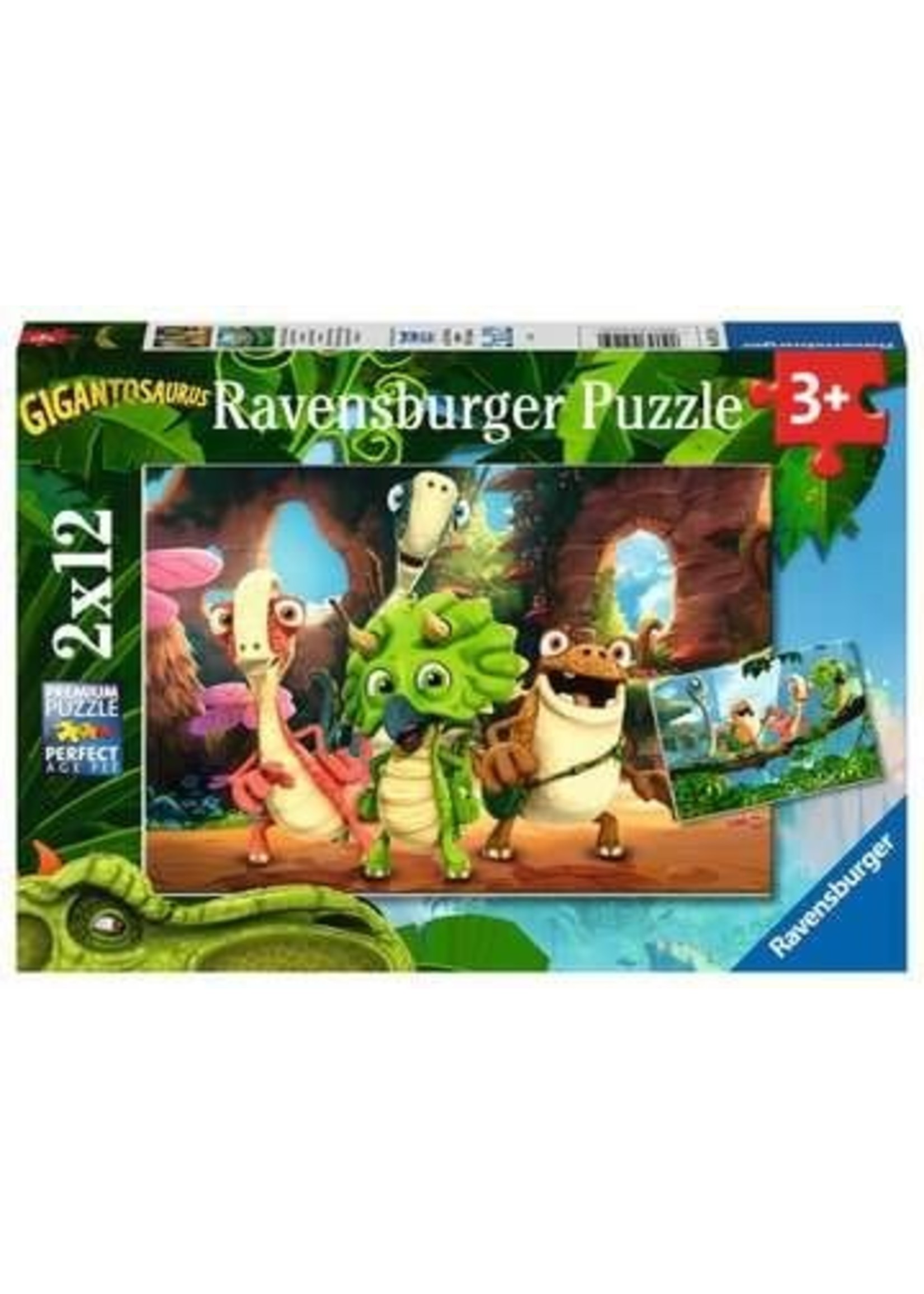 Ravensburger Puzzel 2 x 12st De Kleine Dino-Bende
