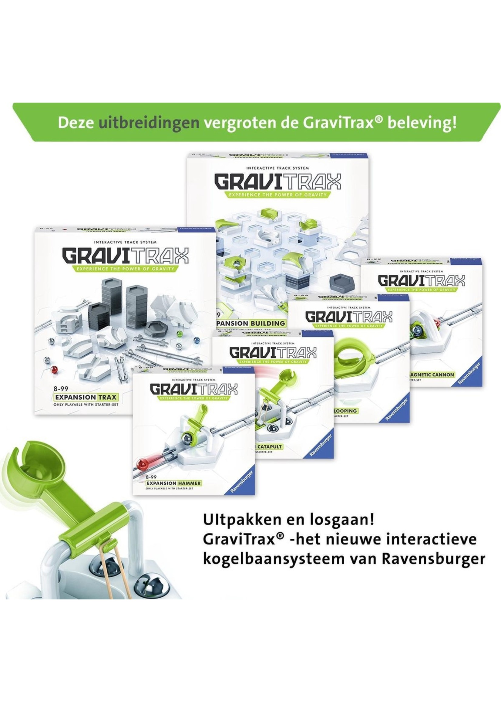 Ravensburger GraviTrax® Bouwen Uitbreiding - Knikkerbaan
