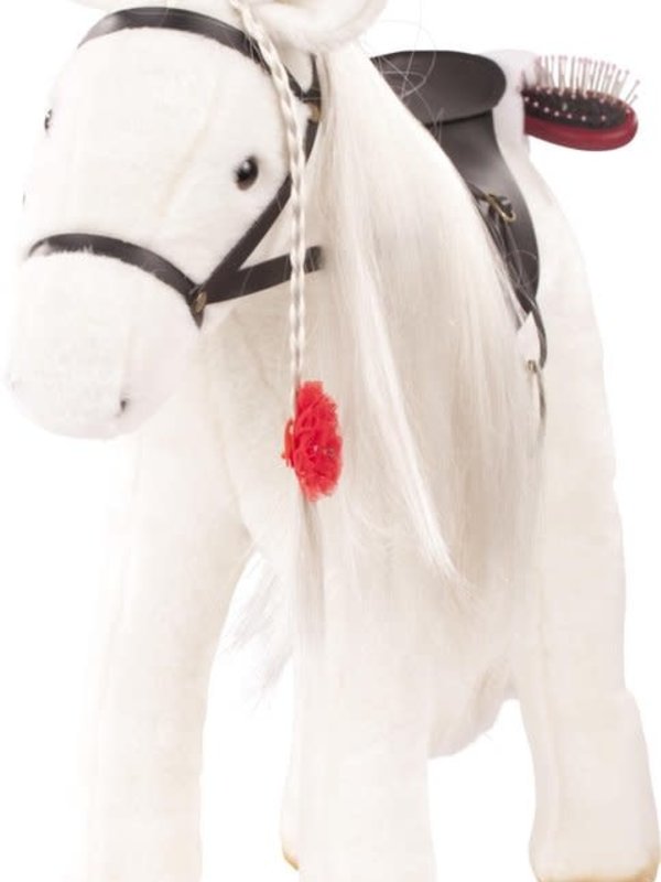 Gotz Götz Wedstrijd paard met zadel en teugel, "Lipizzaner", wit, 37 cm 3403087