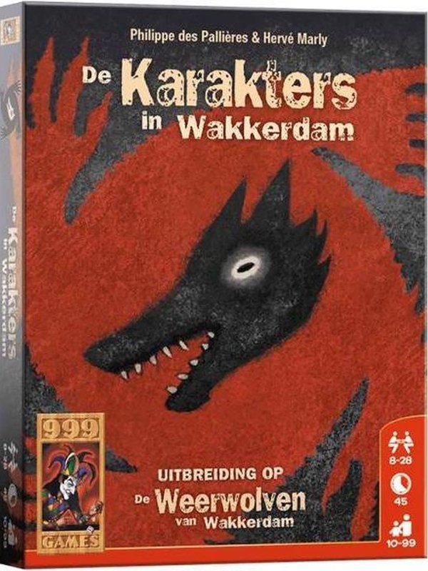 999 Games Kaartspel De Karakters in Wakkerdam Uitbreiding