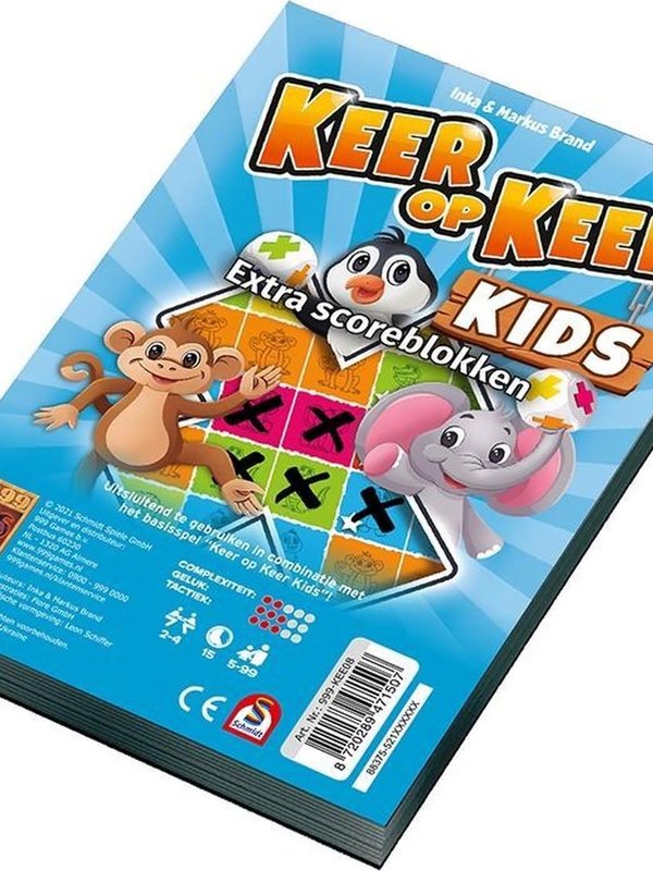 999 Games Scoreblokken Keer op Keer Kids 2 stk.