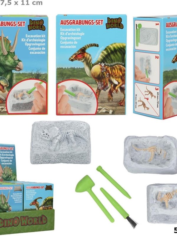 Dinoworld Dino World opgravingsset klein