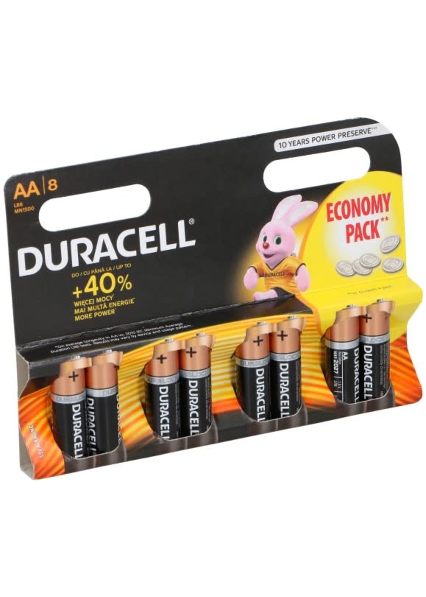 Duracell AA Alkaline  8 stuks