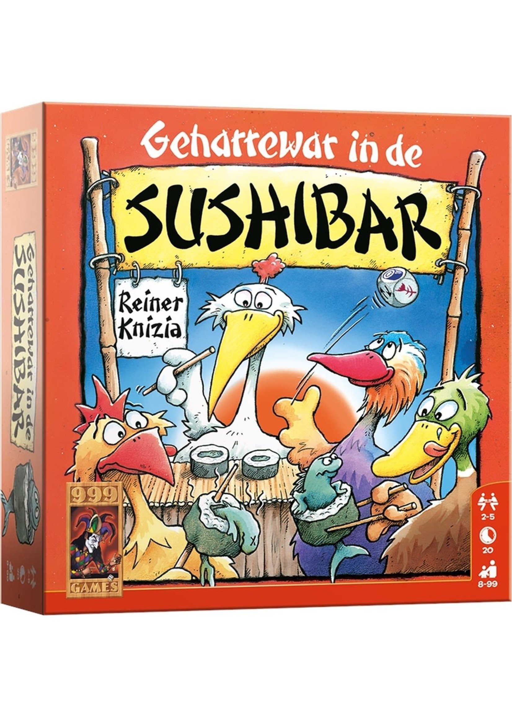 999 Games Dobbelspel Geharrewar in de Sushibar