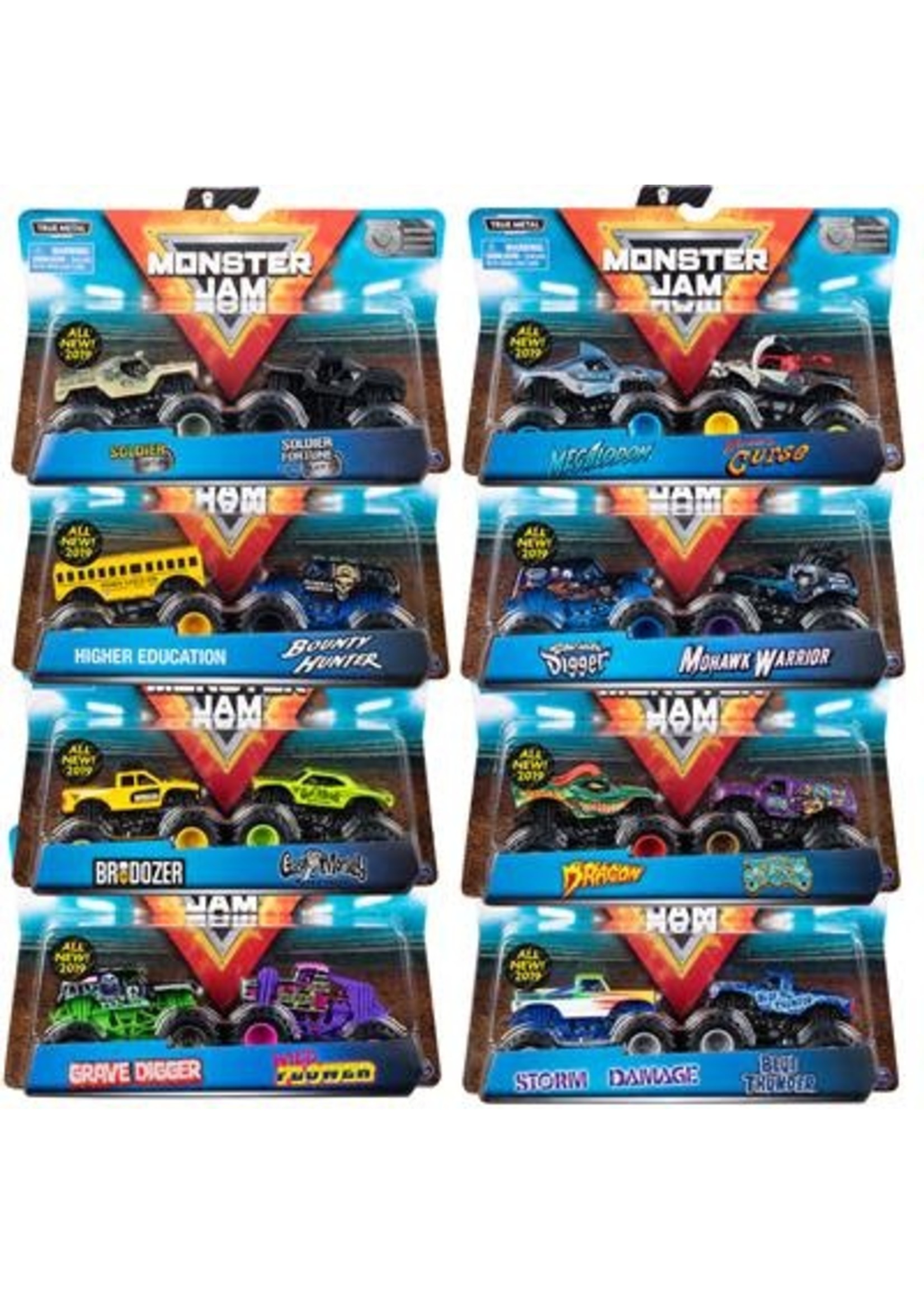 Hot Wheels Monster Jam 1:64 Die-cast 2pack Ass