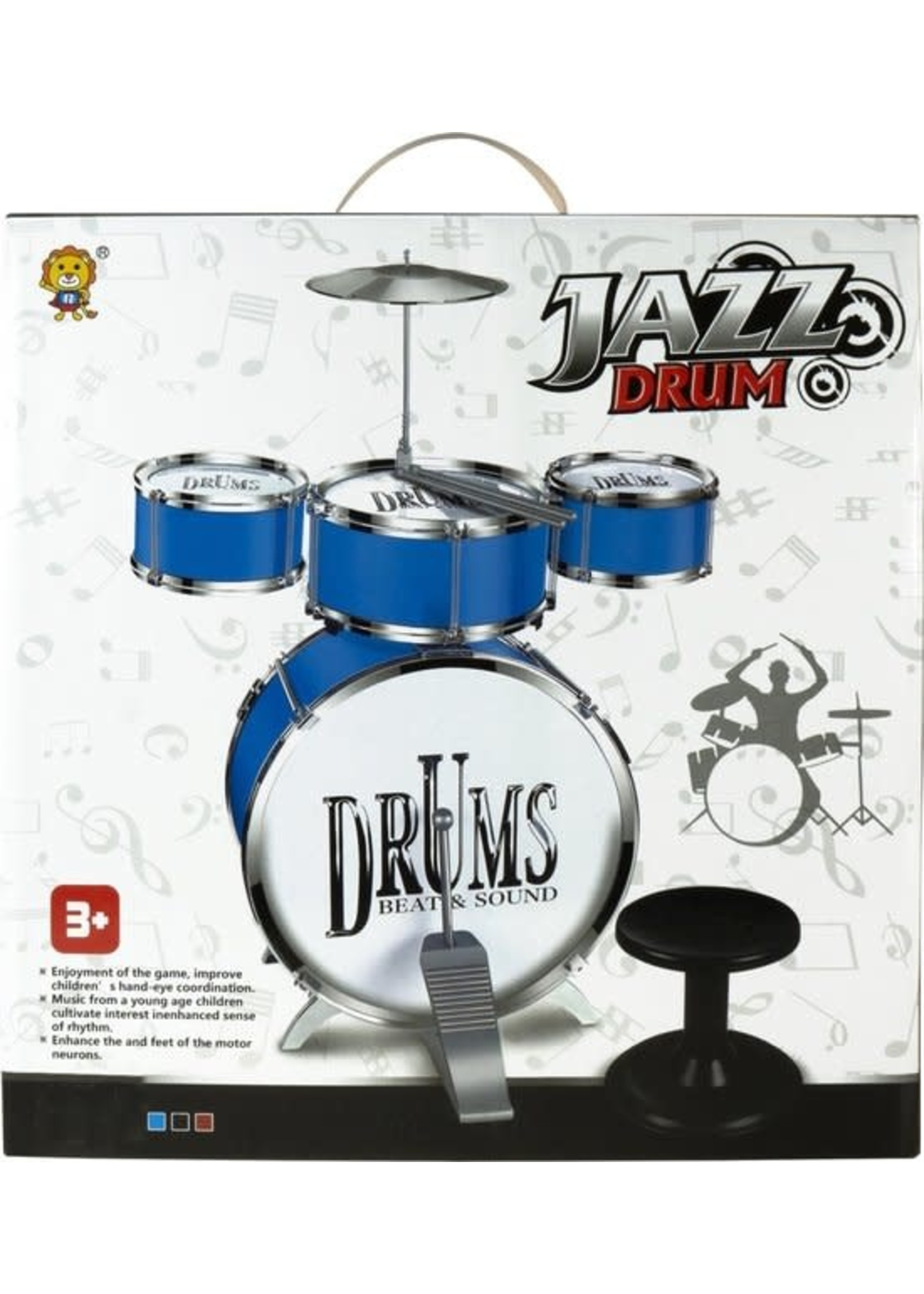 Drum Kit Large Blauw (drumstel)