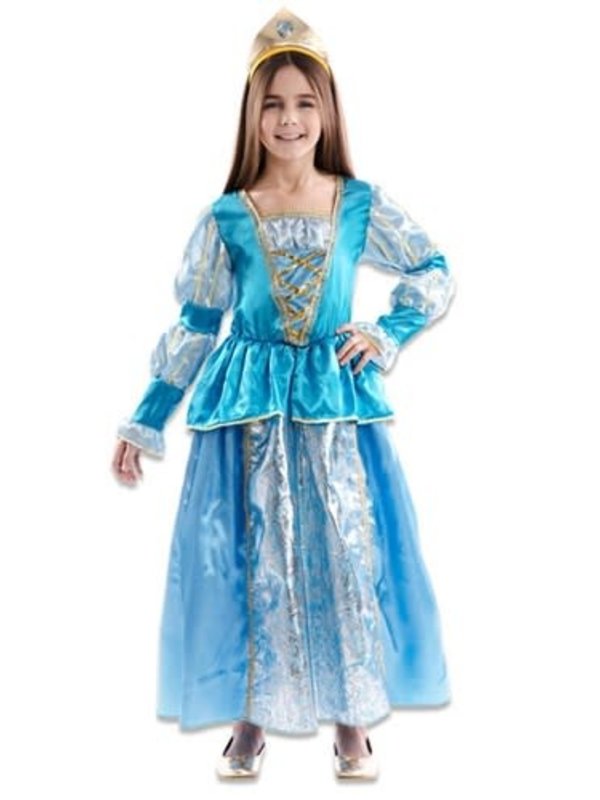 Verkleedset Blauwe prinses (92-104cm)