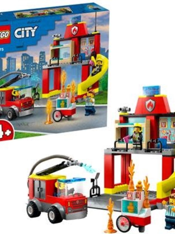 Lego Lego 60375 City Fire Brandweerkazerne En Wagen