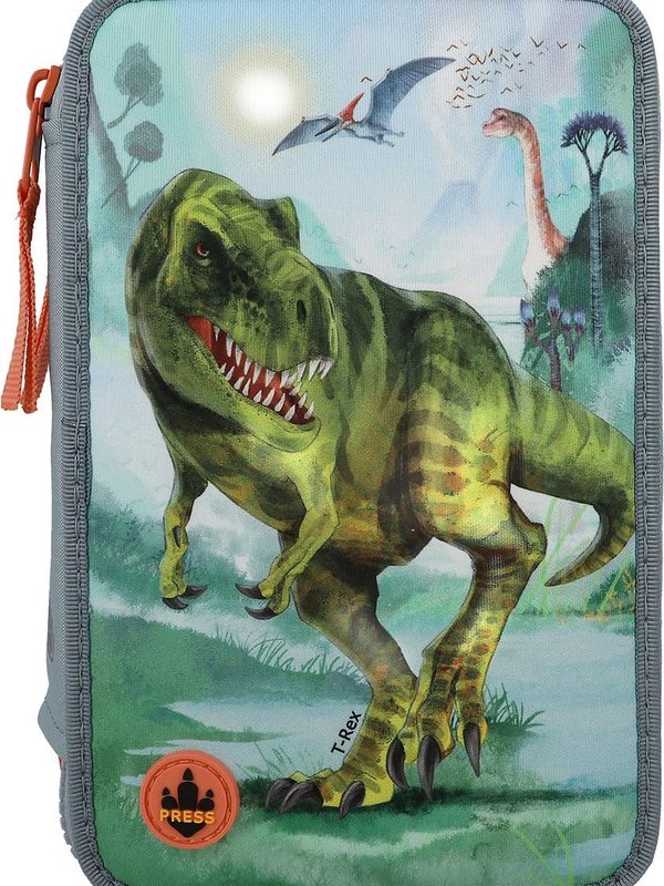 Dinoworld Depesche - Dino World 3-vaks Etui T-rex