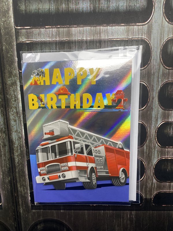 Depesche Verjaardagskaart Brandweer
