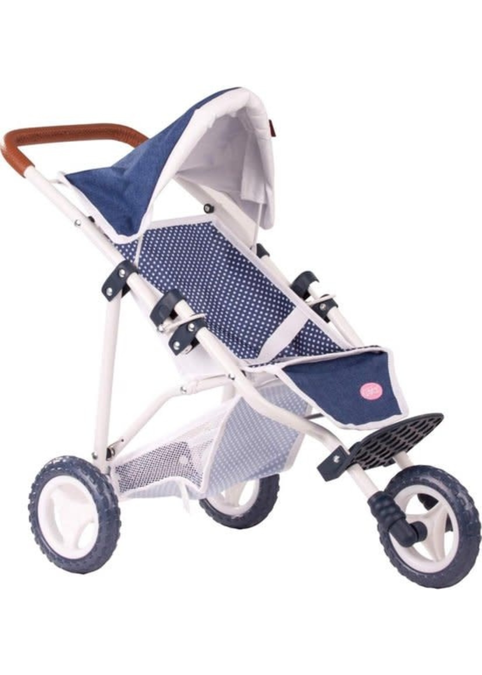 Gotz Götz 3-Wheel Buggy, Denim/Dots  3403081