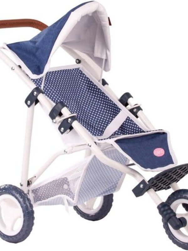 Gotz Götz 3-Wheel Buggy, Denim/Dots  3403081