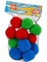Splashballen Foam Groen/rood/blauw 12 Stuks