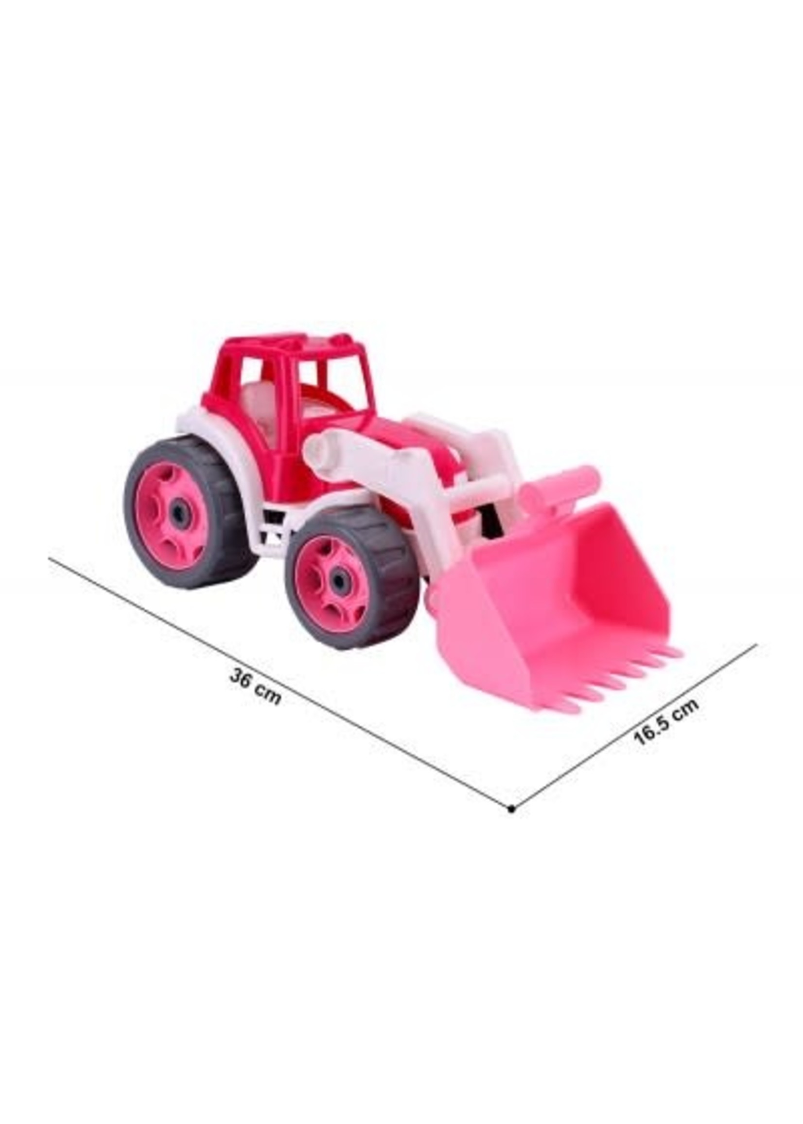 toevoegen Manoeuvreren Ondergedompeld Sun Fun tractor met shovel 36x16x16cm roze - Speelgoed Wierden