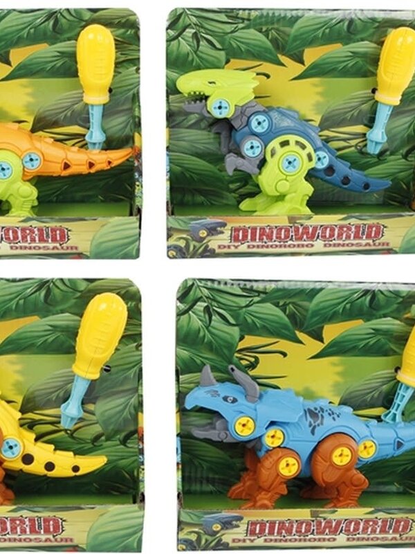 Dinoworld DinoWorld diy robo-dino 4ass 18cm