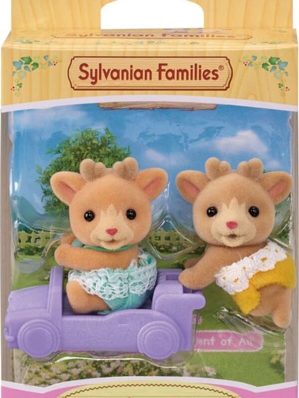 Sylvanian Family Sylvanian Families 5693 tweeling rendier- 2 fluweelzachte baby speelfiguren