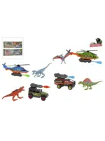Dinoworld DinoWorld voertuig met schietfunctie en dinosaurus 6ass