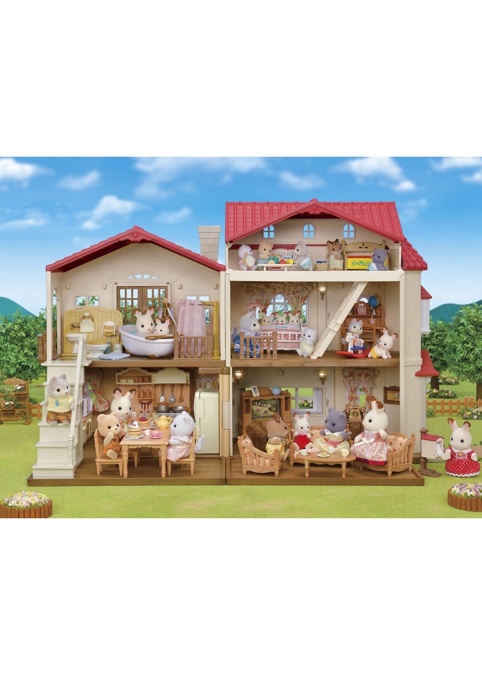Sylvanian Family Sylvanian Families 5708- Nieuw groot poppenhuis met geheime speelkamer