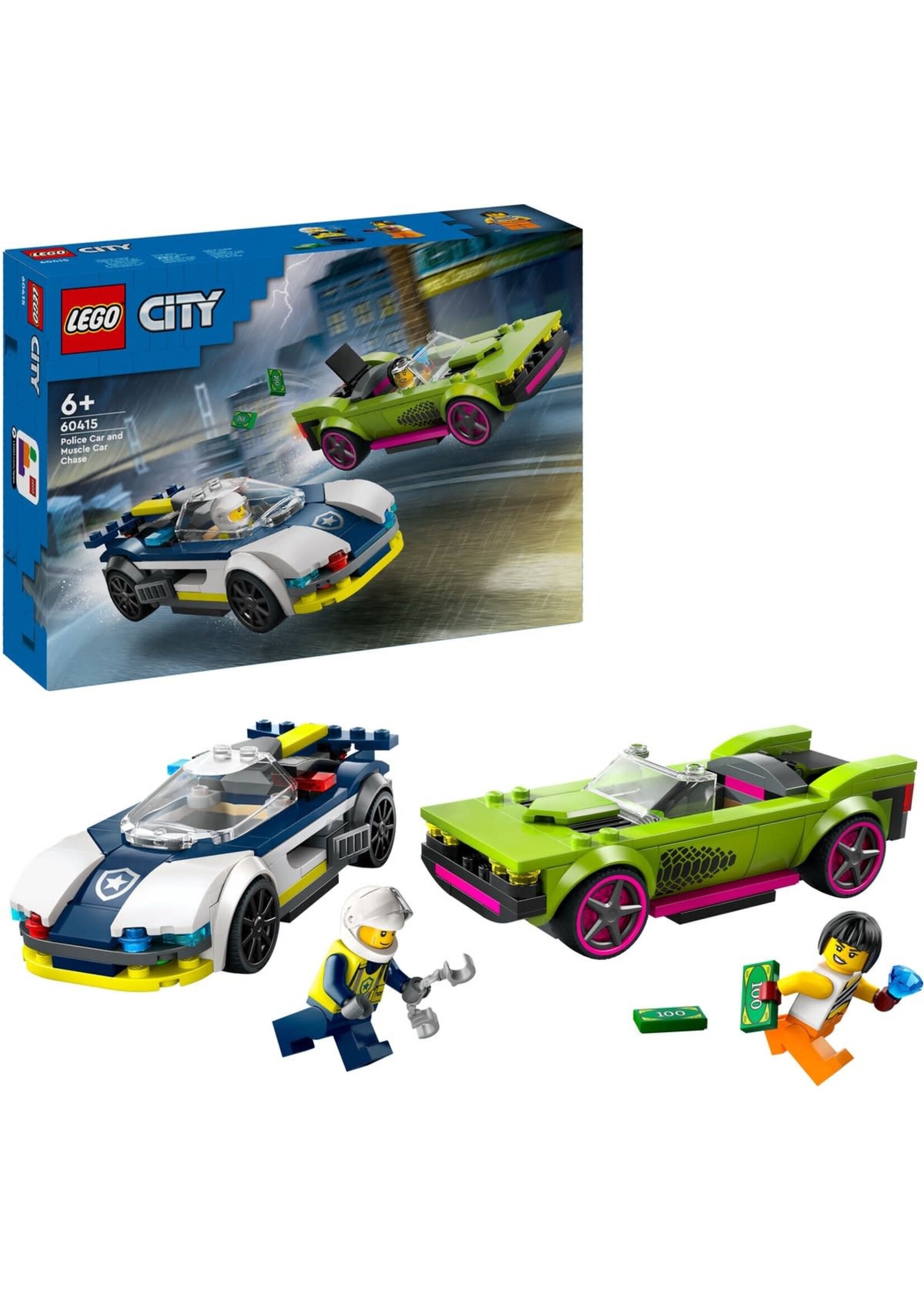 Lego LEGO 60415 Politiewagen en snelle Autoachtervolging