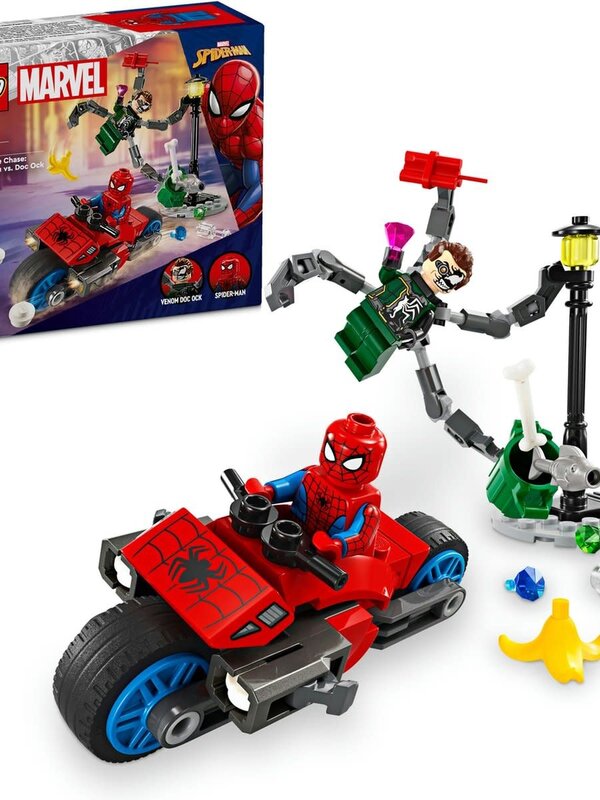 Lego LEGO 76275 Marvel Motorachtervolging: Spider-Man vs. Doc Ock