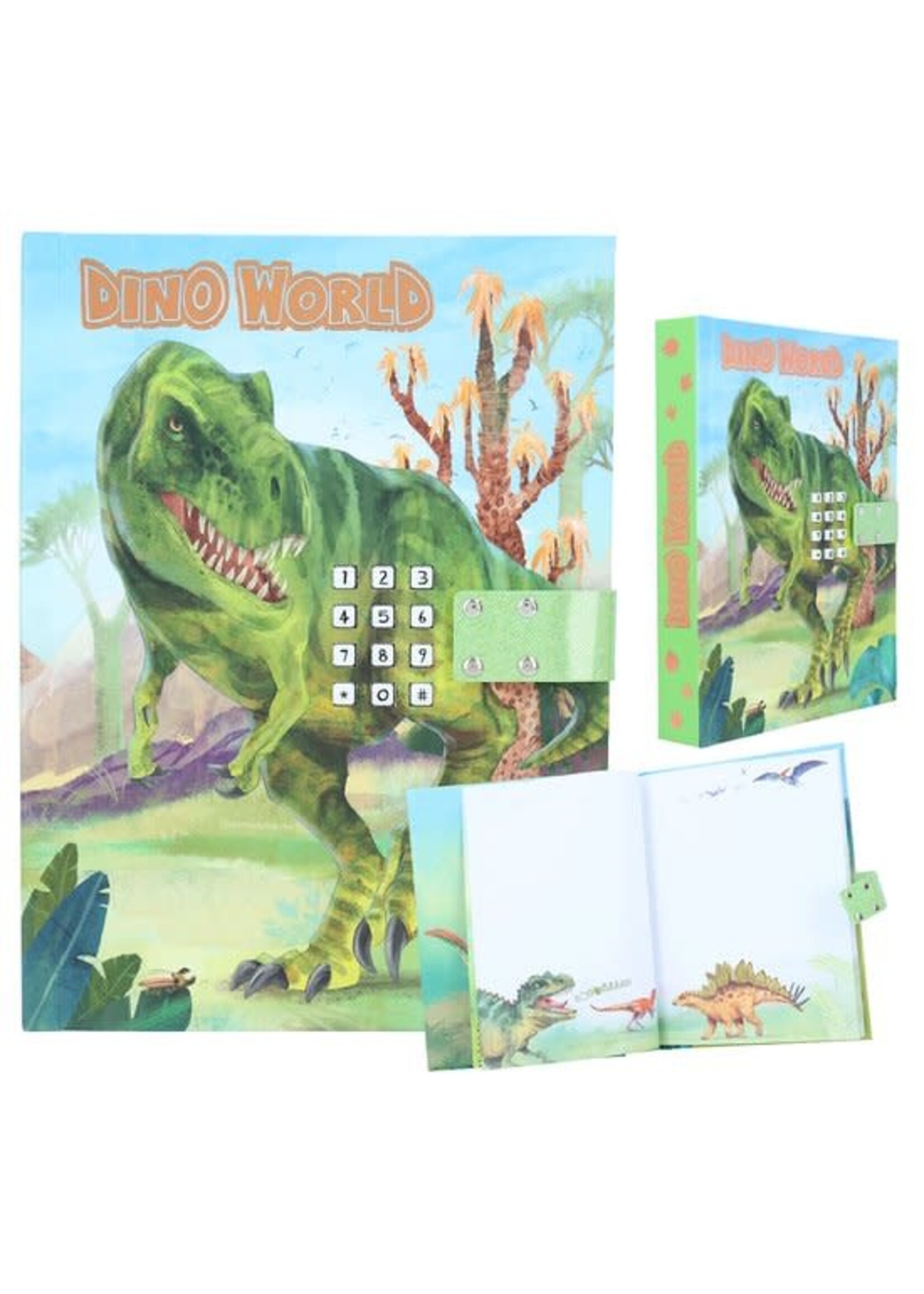 Dinoworld Dino World dagboek met geheime code