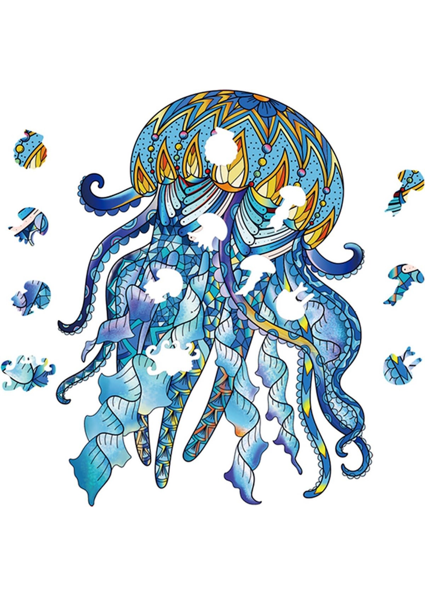 Eureka! Eureka 2D RainboWooden Puzzle Jellyfish 106 st