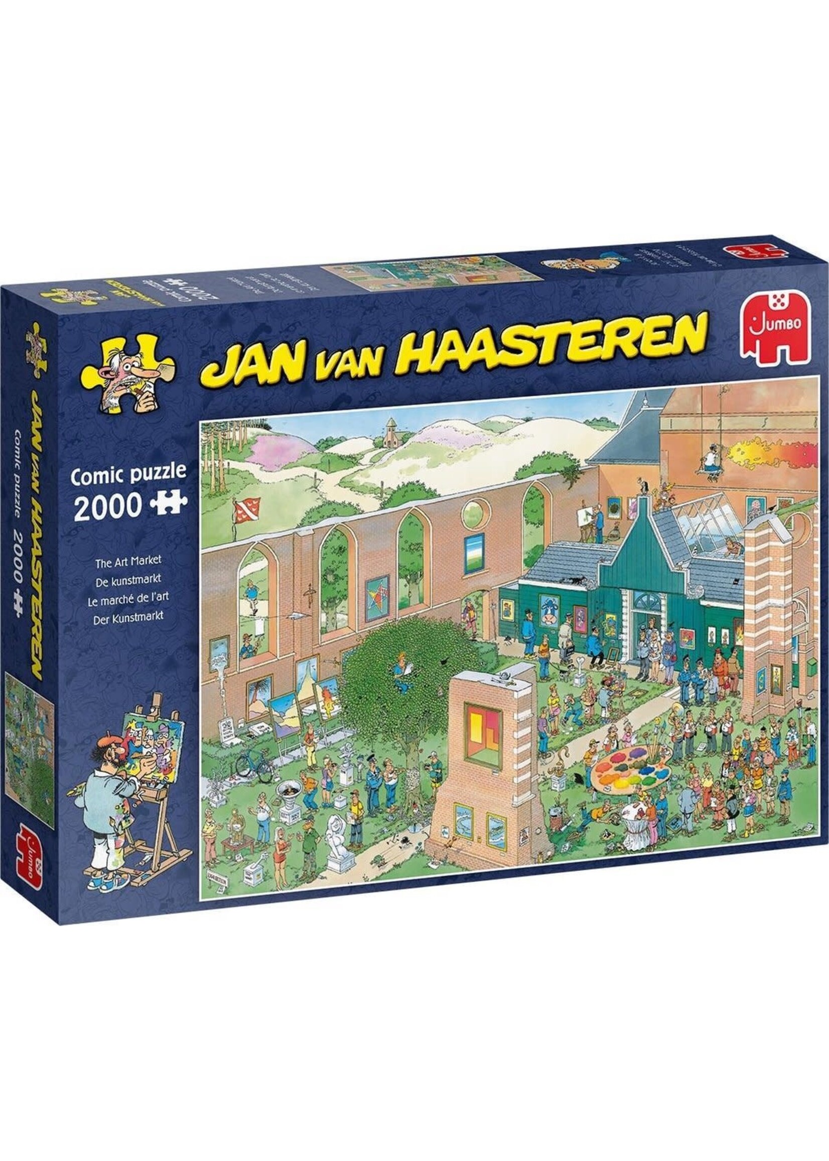 Jumbo Puzzel 2000st De Kunstmarkt- Jan van Haasteren