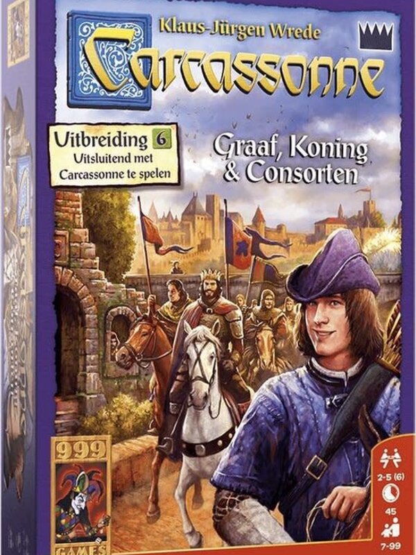 999 Games Bordspel Carcassonne Graaf, Koning & Consorten