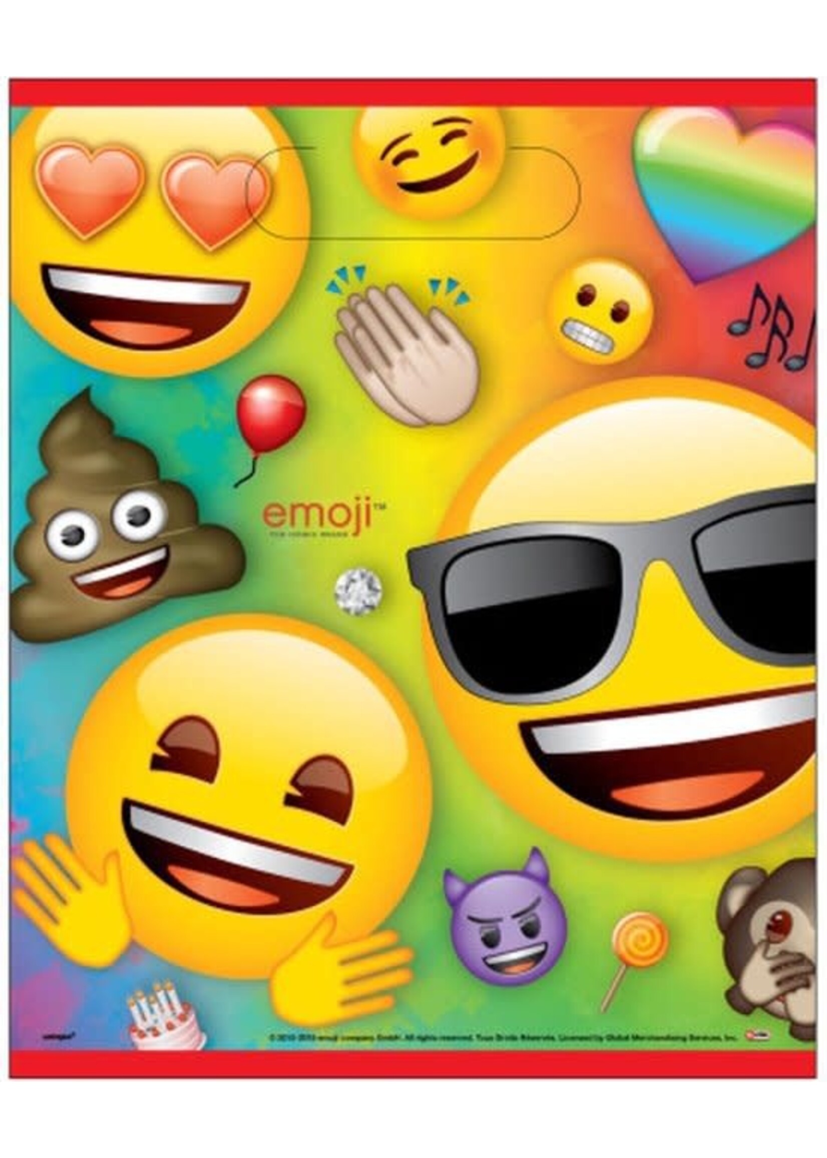 Uitdeelzakjes Emoji 8st