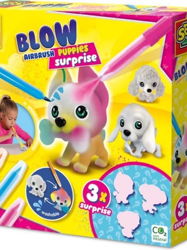 SES SES - Blow airbrush pens - Puppy's surprise 3x